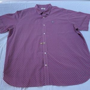 Psycho Bunny by Robert Codley Mens Shirt size 3XL Nice Blue and Red Design